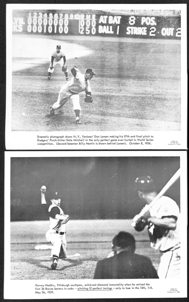 Lot of (15) 1960s Sports Pix Premium Photos w. Babe Ruth, Gehrig, DiMaggio, Musial, Mays, Gehrig/Cobb, Maris